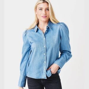 FRAME Voluminous Puff Sleeve Shirt